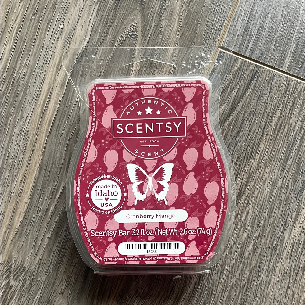 NWT Scentsy Cranberry Mango Scent Wax Bar